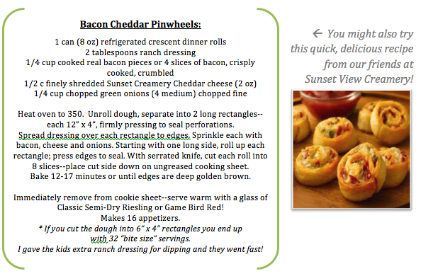 Bacon Cheddar Pinwheels Recipe